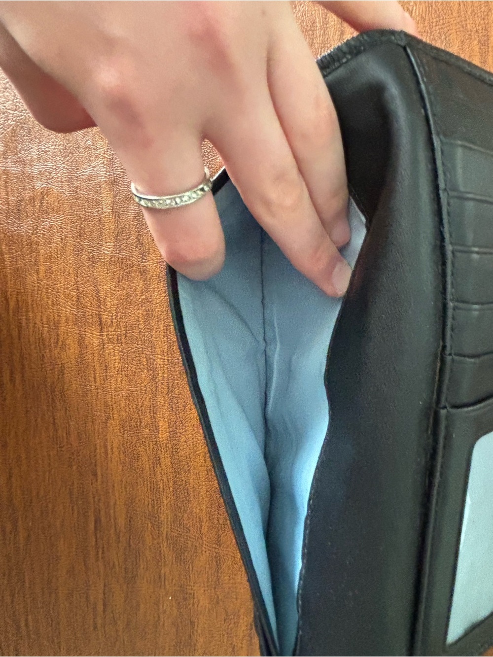 Coach Black Signature Long Wallet - Picture 6 of 10